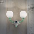 Lámpara de pared hecha a mano en Venecia Vidrio y metal Made in Italy - Alison