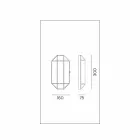 Lámpara de pared artesanal de vidrio y latón 1 o 2 luces - Bound by Il Fanale Viadurini