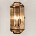 Lámpara de pared artesanal de vidrio y latón 1 o 2 luces - Bound by Il Fanale