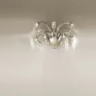 Lámpara de pared artesanal en vidrio veneciano y metal Made in Italy - Jason Viadurini