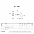 Muro Impermeabilización latón antiguo y vidrio soplado Viadurini