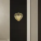 Lámpara de pared clásica en vidrio veneciano y metal Made in Italy - Artemide Viadurini