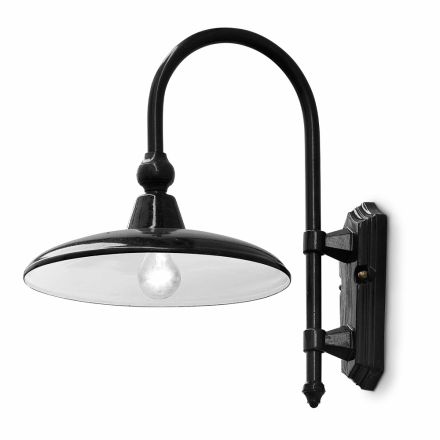 Aplique de exterior de aluminio de diseño clásico Made in Italy - Campobasso Viadurini