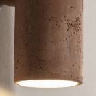 Lámpara de pared para exterior en arcilla coloreada y PMMA Made in Italy - Toscot Hans Viadurini