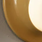 Lámpara de pared para exterior en mayólica y vidrio soplado Made in Italy - Toscot Swinger Viadurini