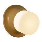 Lámpara de pared para exterior en mayólica y vidrio soplado Made in Italy - Toscot Swinger Viadurini