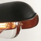 Lámpara de pared para exterior de mayólica toscana hecha a mano en Italia - Toscot Bistrò Viadurini