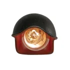 Lámpara de pared para exterior de mayólica toscana hecha a mano en Italia - Toscot Bistrò Viadurini