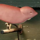 Aplique de exterior de mayólica toscana esmaltada fabricado en Italia - Uccellino Viadurini