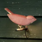 Aplique de exterior de mayólica toscana esmaltada fabricado en Italia - Uccellino Viadurini