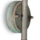 Aplique de pared para exterior Elfico en latón, vidrio transparente y clasificación IP44 Viadurini