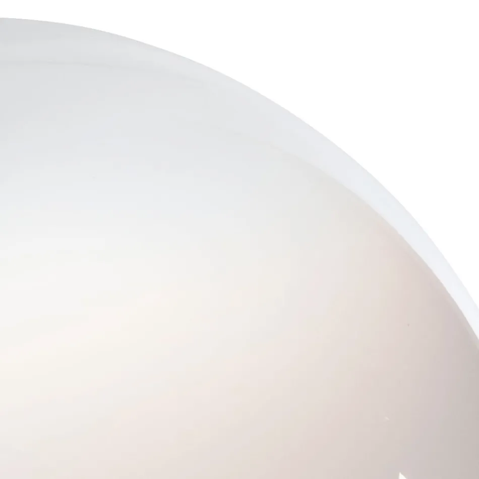 Isotta - Aplique de pared de cristal veneciano blanco, fabricado en Italia. Viadurini