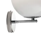 Isotta - Aplique de pared de cristal veneciano blanco, fabricado en Italia. Viadurini
