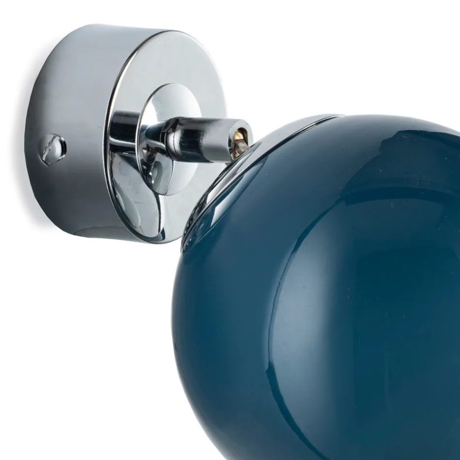 Lumira - Aplique de pared pequeño de cristal veneciano fabricado en Italia Viadurini
