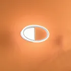 Lámpara de pared LED con estructura de metal blanco o dorado - Raissa Viadurini