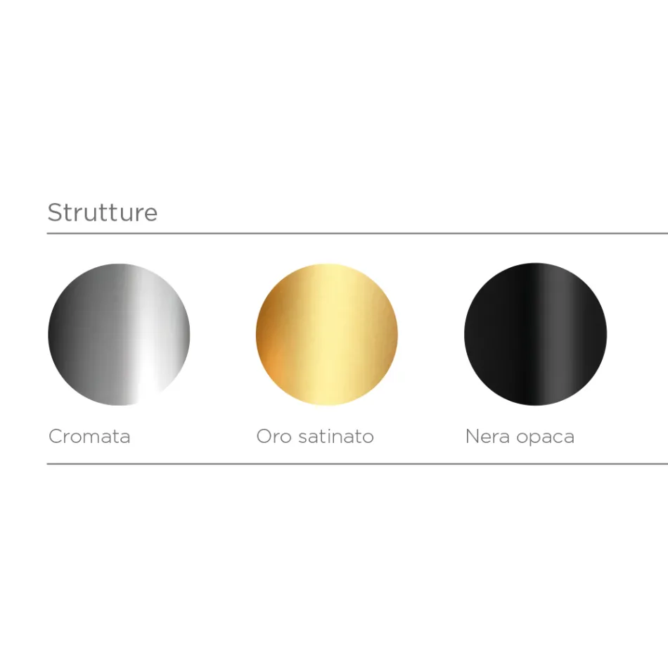 Aplique de pared grande de tres luces en cristal labrado, fabricado en Italia - Lumira Viadurini