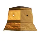 Lámpara de pared en aluminio y poliéster Made in Italy - Toscot Junction Viadurini