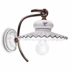 Pared pared de cerámica decorado rústico Ferroluce Roma Viadurini