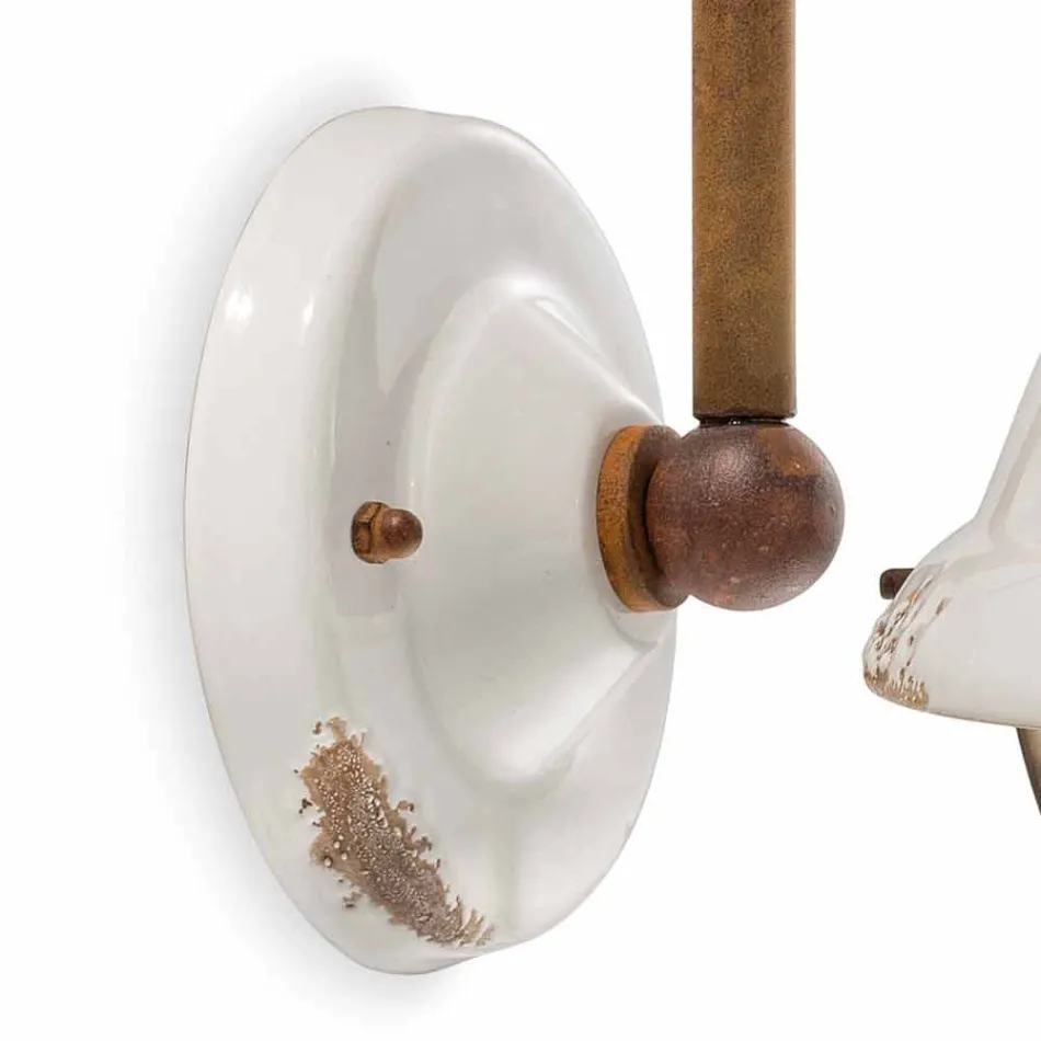 Pared pared de cerámica y metal estilo industrial Skyler Viadurini