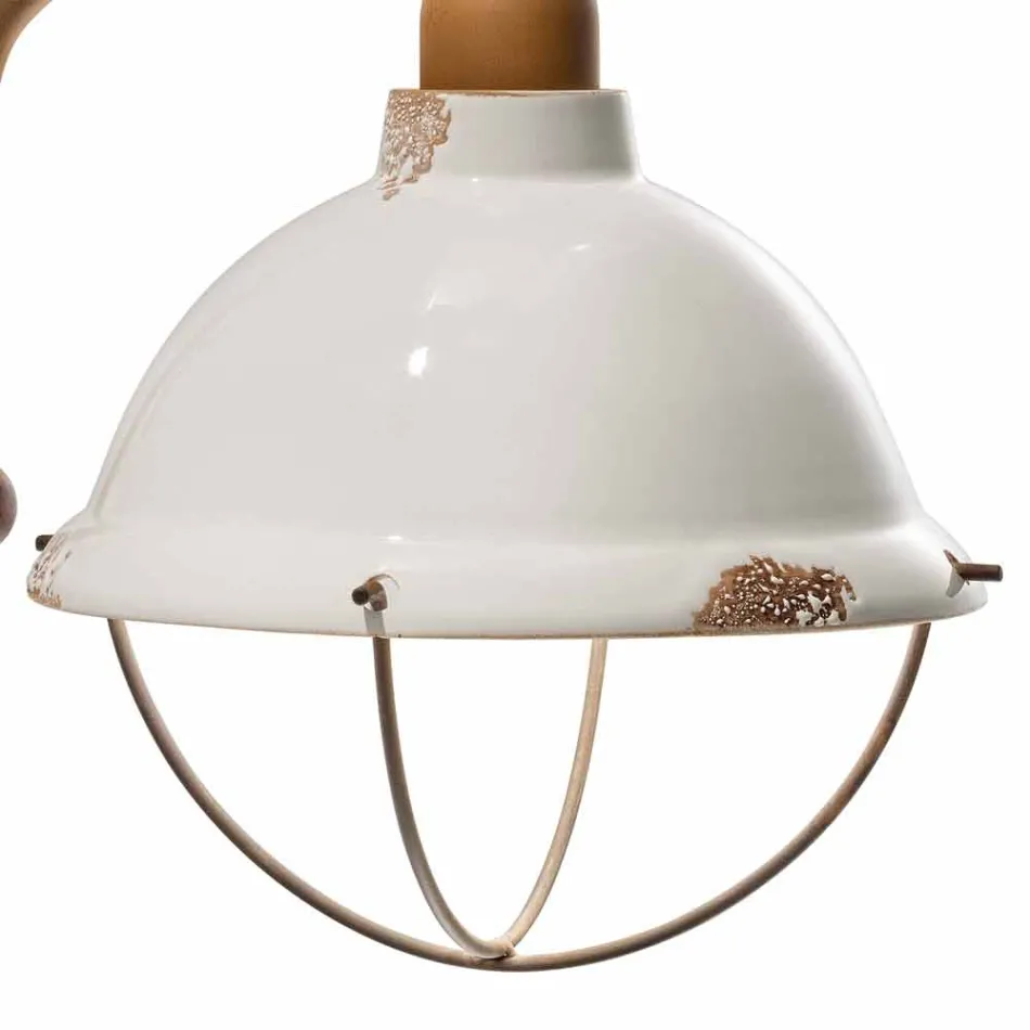 Pared pared de cerámica y metal estilo industrial Skyler Viadurini