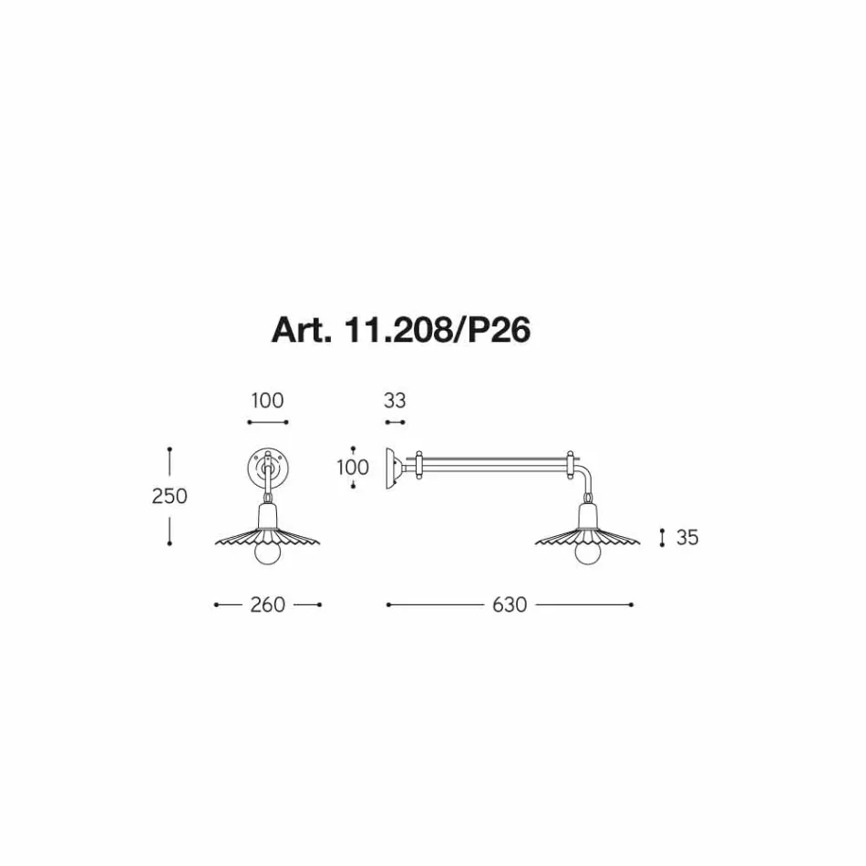 Muro línea de diseño moderno Civetta por Aldo Bernardi Viadurini
