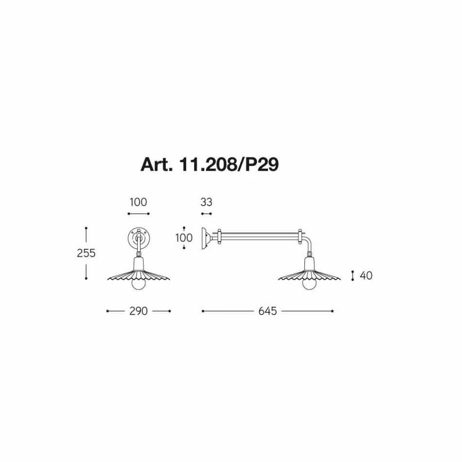 Muro línea de diseño moderno Civetta por Aldo Bernardi Viadurini