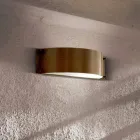 Apliques Moda pequeña cobre y metacrilato blanco Viadurini