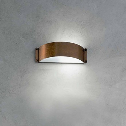 Apliques Moda pequeña cobre y metacrilato blanco Viadurini