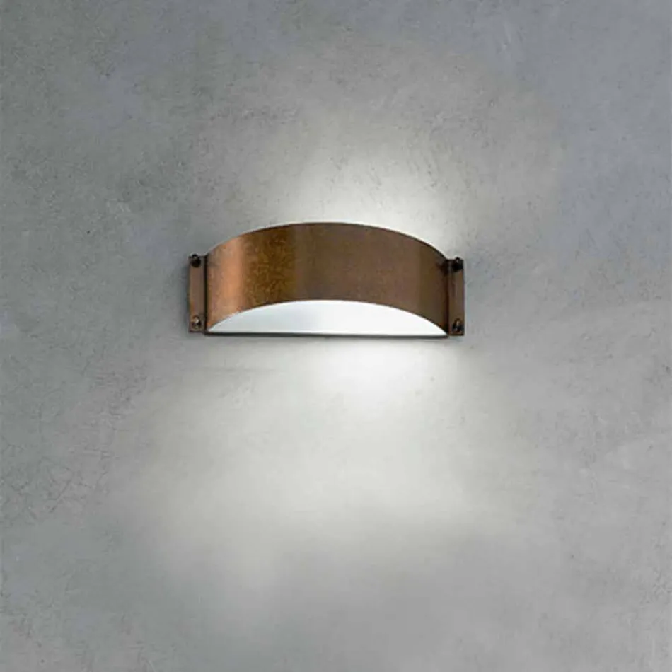 Apliques Moda pequeña cobre y metacrilato blanco Viadurini