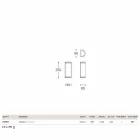 Muro Hanny Aldo Bernardi latón y metacrilato blanco Viadurini