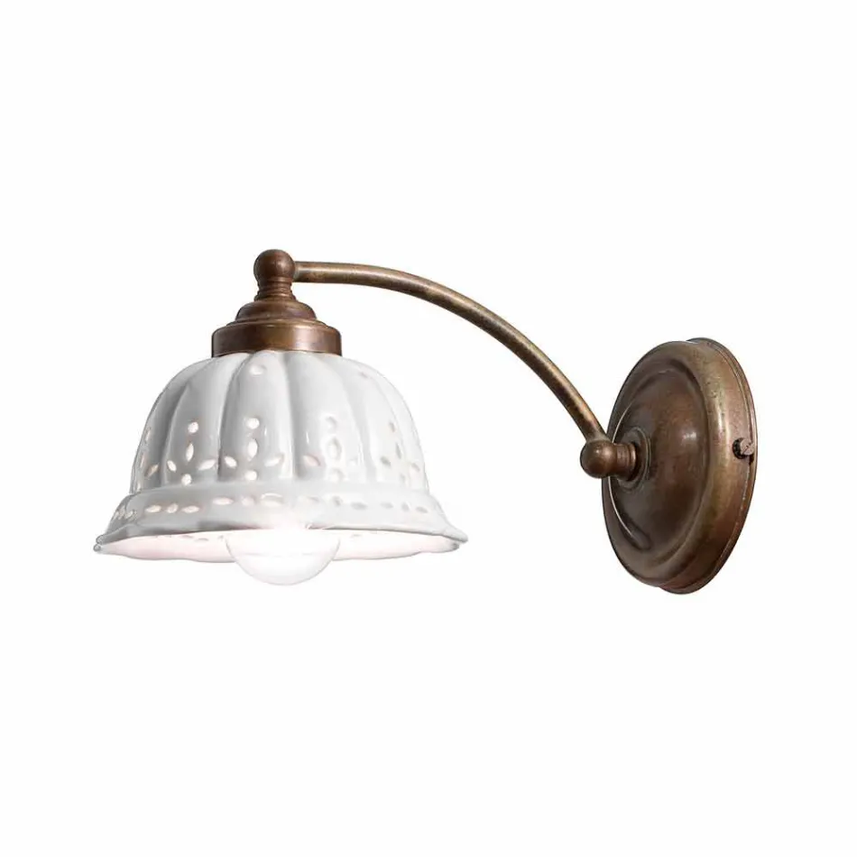 Wall diseño art nouveau cerámica Anita Il Fanale Viadurini