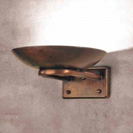 Apliques de latón fundido de cristal antiguo Alegre Viadurini