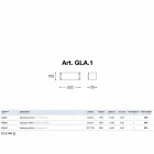 Gres pared de cerámica blanca Glamour Aldo Bernardi Viadurini