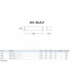 Gres pared de cerámica blanca Glamour Aldo Bernardi Viadurini