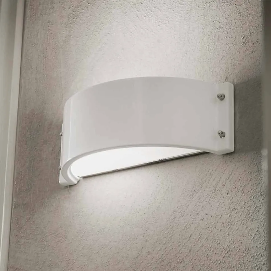 Gres pared de cerámica blanca Glamour Aldo Bernardi Viadurini