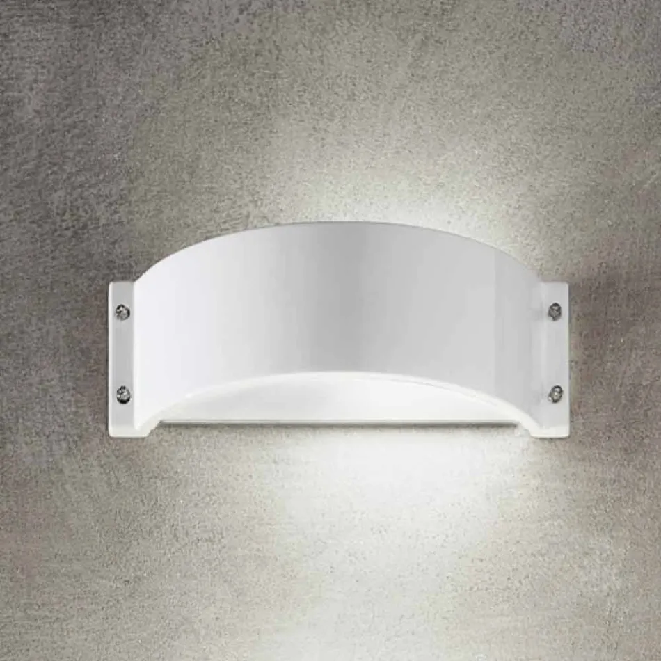 Gres pared de cerámica blanca Glamour Aldo Bernardi Viadurini