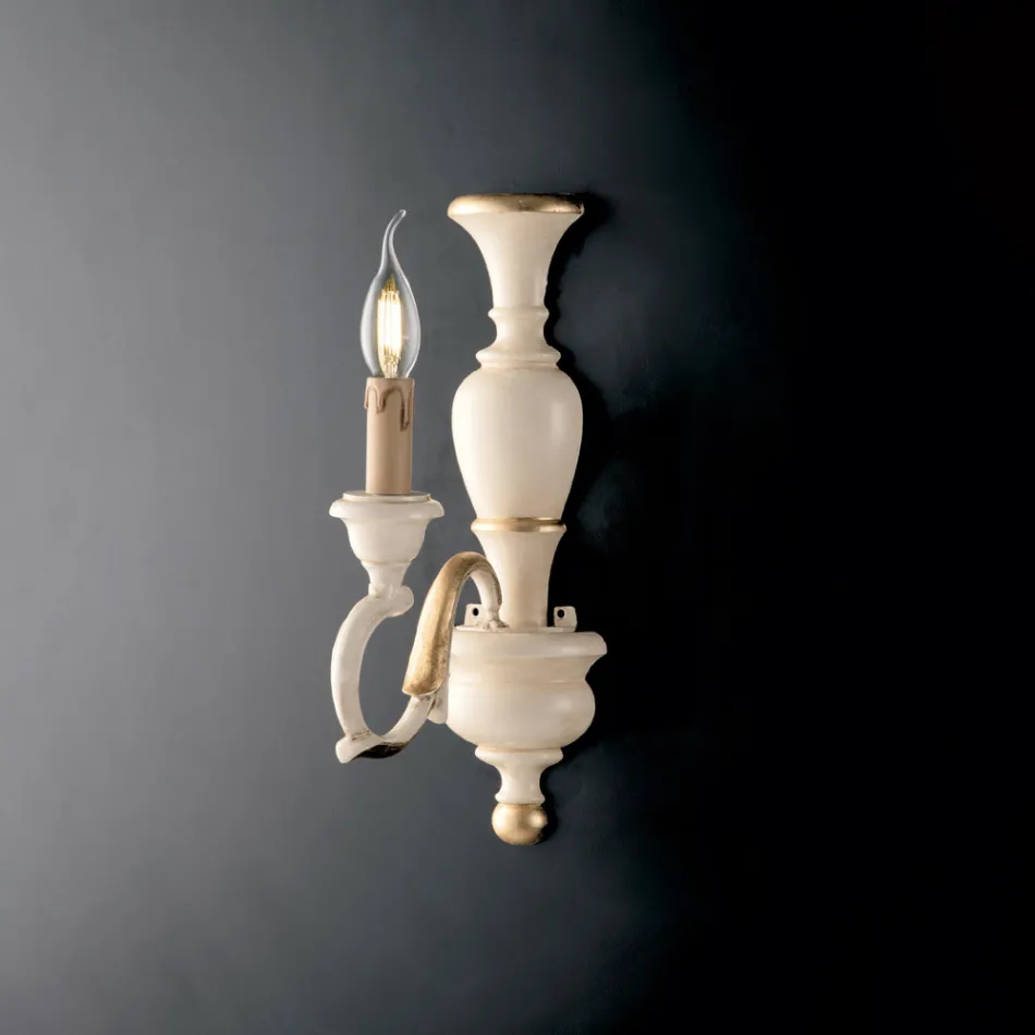 Apliques de madera para decoración de interiores, fabricados en Italia - Florencia Viadurini