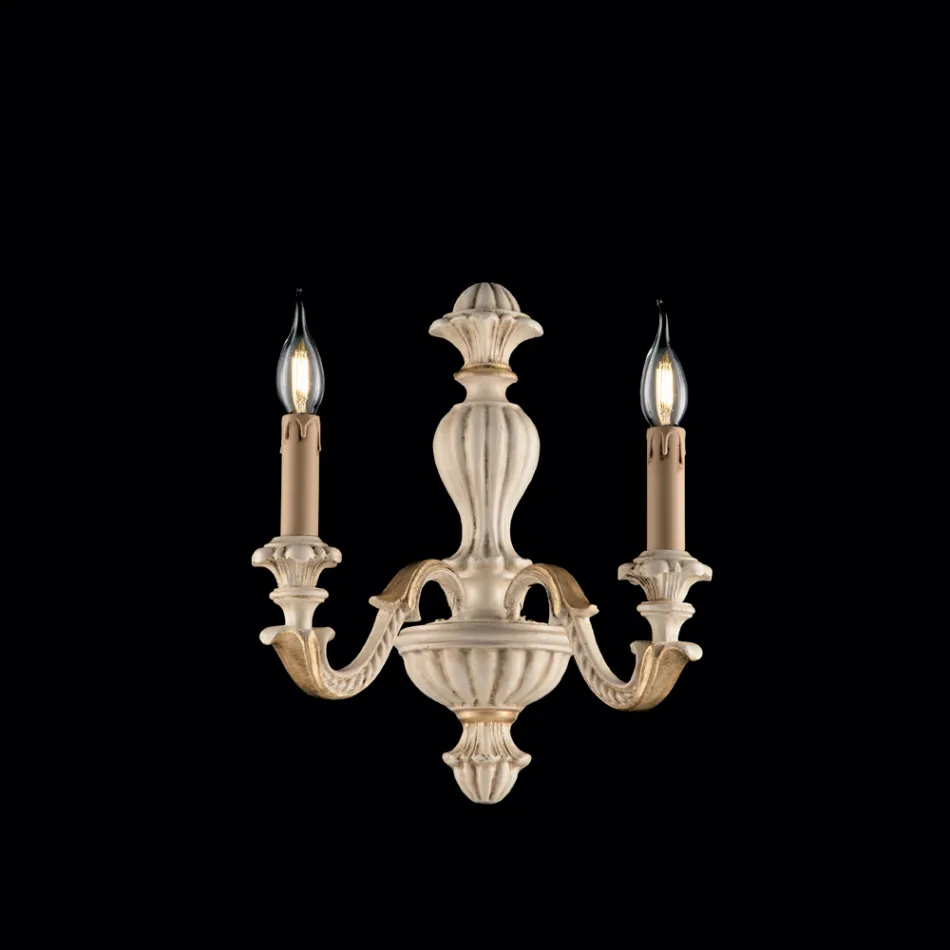 Apliques de madera para decoración de interiores, fabricados en Italia - Milán Viadurini