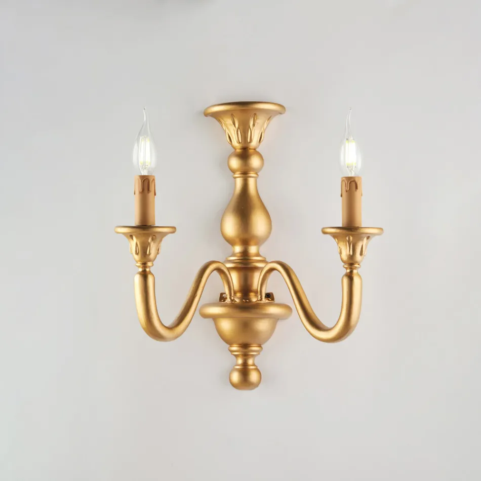 Apliques de madera para decoración de interiores, fabricados en Italia - Siena Viadurini