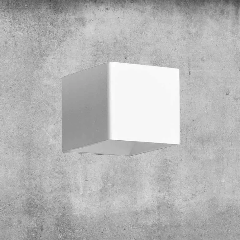 Aplique de latón y yeso Made in Italy - Cubetto Aldo Bernardi Viadurini