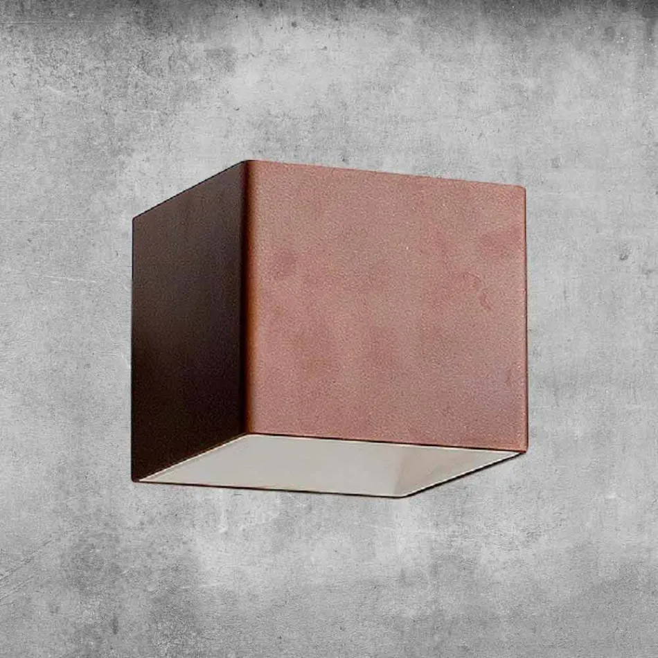 Aplique de latón y yeso Made in Italy - Cubetto Aldo Bernardi Viadurini