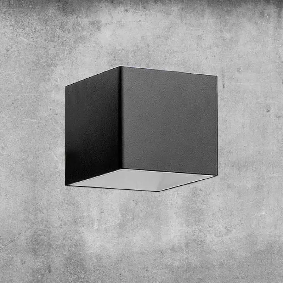 Aplique de latón y yeso Made in Italy - Cubetto Aldo Bernardi Viadurini