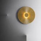 Lámpara de pared LED en latón plisado Made in Italy - Pliè by Il Fanale Viadurini