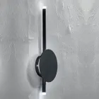 Lámpara de pared LED de diseño moderno en metal blanco, negro o dorado - Mano Viadurini