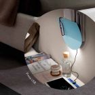 Lámpara de pared moderna con compartimento para revistas, USB y luz LED Made in Italy - Foster Viadurini