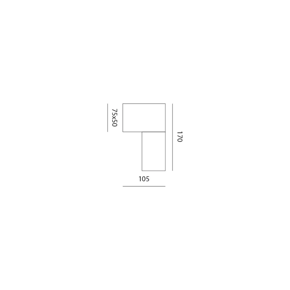 Lámpara de pared moderna de cerámica y cobre cepillado Made in Italy - Toscot Match Viadurini