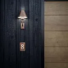 Aplique de exterior de latón y cobre Made in Italy - Sword Viadurini