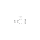 Aplique de interior en vidrio gris Made in Italy - Lucciola Viadurini