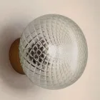 Aplique de interior en vidrio gris Made in Italy - Lucciola Viadurini