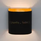 Lámpara de pared moderna de nebulita en dos tonos Diseño In-es.artdesign Punto Luce Viadurini